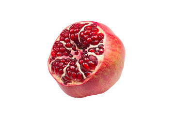 Fototapeta premium Sweet pomegranate isolated on white background.