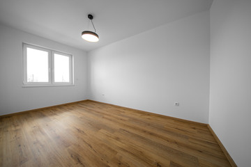 new empty house with white walls ready for sale