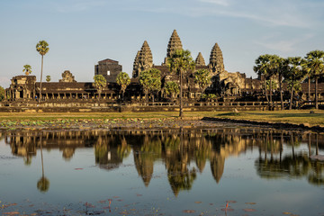 Naklejka premium Angkor Wat is a temple complex in Siem Reap, Cambodia.