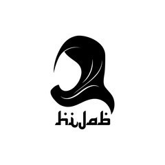 Muslimah hijab Logo template vector illustration design