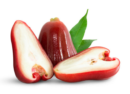 Rose apple isolated on white background