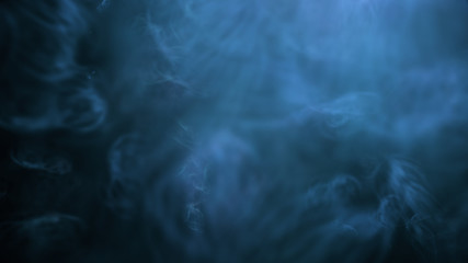 Swirling smoke on a black background