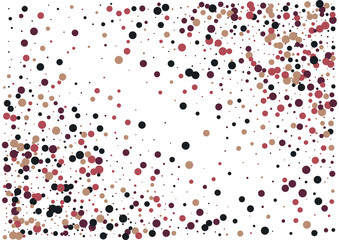 Festive color round confetti background. Abstract frame confetti texture for holiday, postcard, poster, website, carnivals, birthday and children's parties. Cover confetti mock-up. Wedding card layout