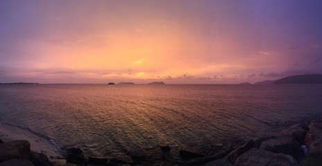 Obraz premium sunset on beach