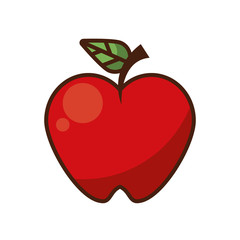 apple fresh fruit nature icon