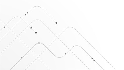 Abstract geometric Circuit connect lines and dots.Simple technology graphic background.Illustration Vector design Network technology and Connection concept.