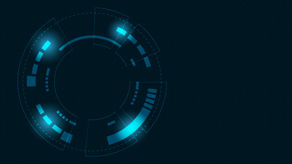 Abstract Digital Technology Cycle background.Business growth transformation Successful financial.