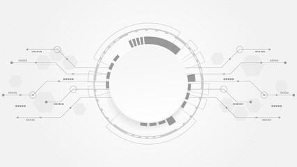 Abstract Digital Technology Cycle background.Business growth transformation Successful financial.