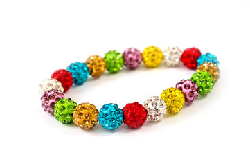 Bead bracelet with bright pebbles, fashionable and beautiful, women’s hand jewelry
