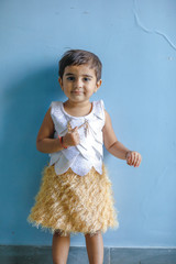 Cute indian baby child girl 