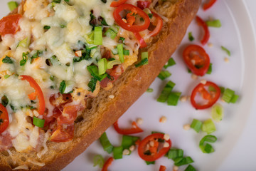 Breakfast of scrambled eggs