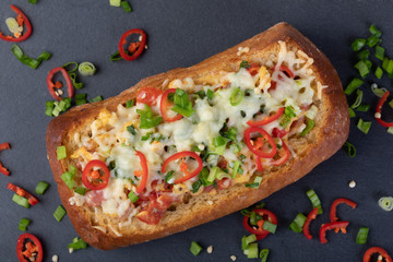 Breakfast of scrambled eggs