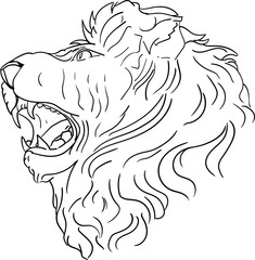 vector - lion head