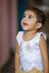 Cute indian baby child girl 