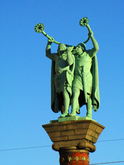 Lur Blowers monument in Copenhagen, Denmark.