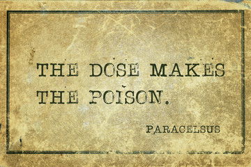 dose poison Paracelsus