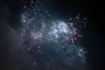 Celebrating New Year with fireworks