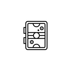 Hockey game plan icon. Hockey icon page symbol for your web site design. Vector illustration, EPS10.