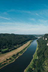 View over the river Elbe in Germany