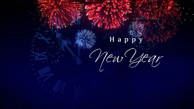 Happy New Year Fireworks Video Effects