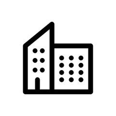 building icon with line style