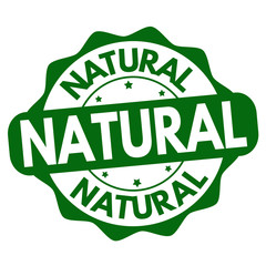Natural label or sticker