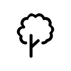 tree icon with line style
