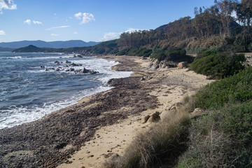 La costa di Capo Ferrato