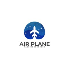 Air Plane Illustration Vector Template