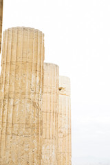 columns at acropolis athens greece