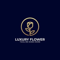 Luxury Flower Illustration Vector Template