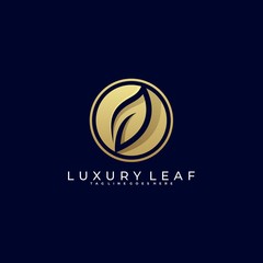 Leaf Luxury Illustration Vector Template