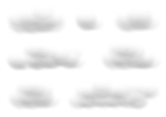 Realistic white cloud vectors isolated on transparency background, Fluffy cubes like white cotton wool ep17