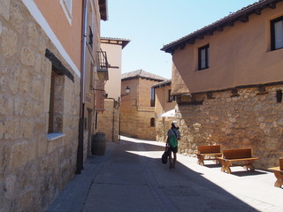 Stroll around the city of Castrojeriz, Camino de Santiago, Way of St. James, Journey from Hornillos del Camino to Castrojeriz, French way, Spain