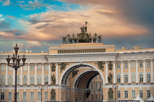 View of the Palace Square St. Petersburg.