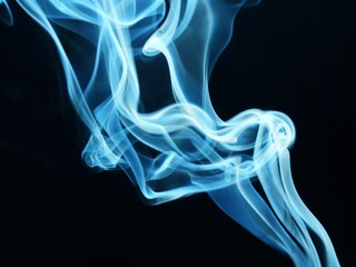 abstract smoke on black background