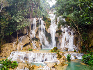 Kuang Si Waterfall is most beautiful waterfall near Luang prabang