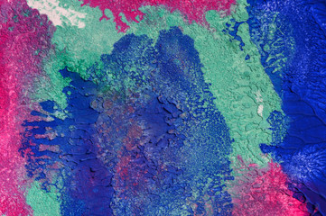 Hand drawn gouache painting. Abstract art background. Color texture.