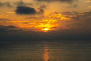 Sunset at sea