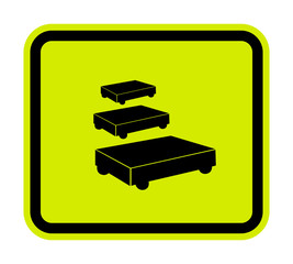 PPE Icon.Paint Trolley Parking Symbol Sign Isolate On White Background,Vector Illustration EPS.10
