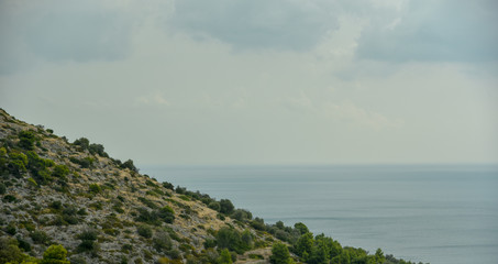 Gargano Promontory View by Morning with Cloudy Sky