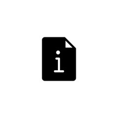 Info file icon. Information Icon Vector Design Symbol illustration