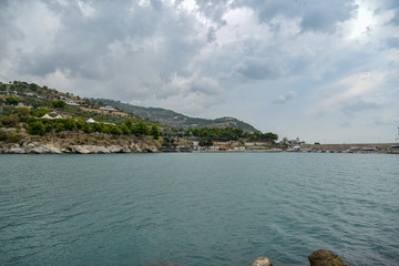 Gargano Promontory View by Morning with Cloudy Sky
