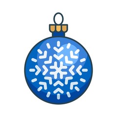 Obraz premium Christmas ornaments, baubles or Christmas ball filled icon