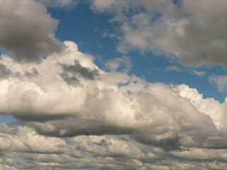 Cloudy blue sky abstract background.