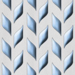 Abstract grains of cob as decorative pattern - Interior wall decoration - 3D illustration - convex tiles - granular white-blue surface