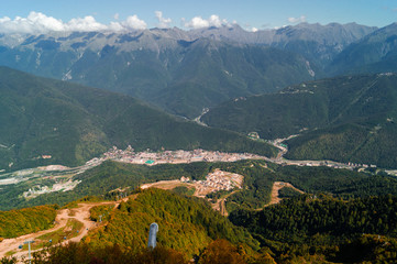 Fototapeta premium Beautiful mountains of Krasnaya Polyana
