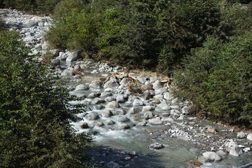 Landscape of Kisokoma mountain trails (Japan alps / Japanese mountain)