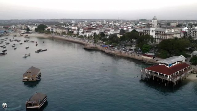 Stone town, Zanzibar seafront is a famous landmark in history. It  is known for the shortest world war in history and also a UNESCO world heritage site