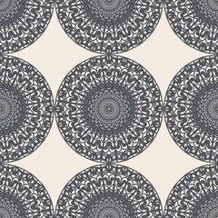 Vintage seamless wallpaper. Damask seamless pattern. 